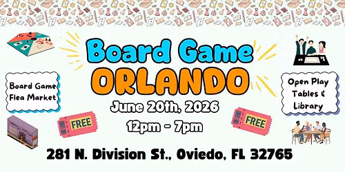 Board Game Orlando \u2014 Free Tabletop Game Day