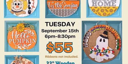 Hello Fall! Door Hanger Paint Party - The event is SOLD OUT!