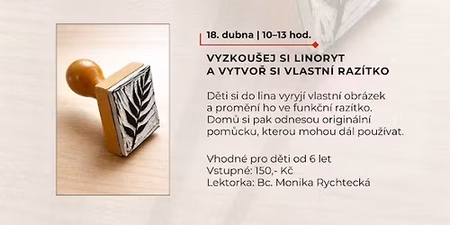 Vyzkou\u0161ej linoryt, vytvo\u0159 raz\u00edtko!