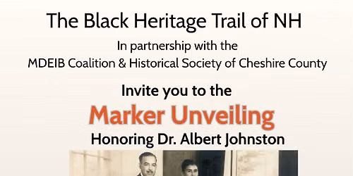 Dr. Johnston Historical Marker Unveiling