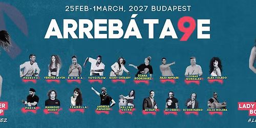 Arrebatate Cuban Salsa Festival 2027 Budapest Official