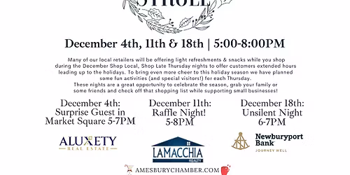 Downtown Amesbury Sip & Stroll