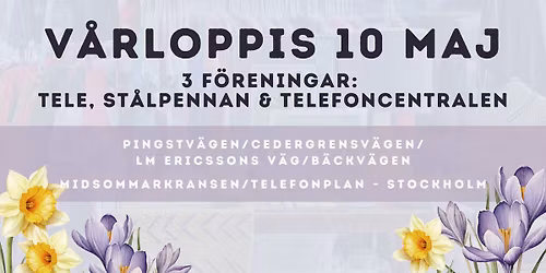 Loppis hos 3 f\u00f6reningar i Midsommarkransen