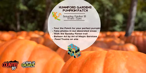Hunniford Gardens Harvest Days Pumpkin Patch