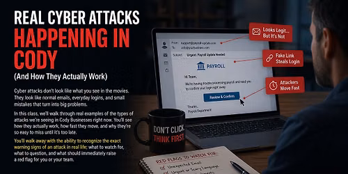 [Chamber Series] Real Cyber Attacks Happening in Cody (And How They Actually Work) - Class 2 of 3