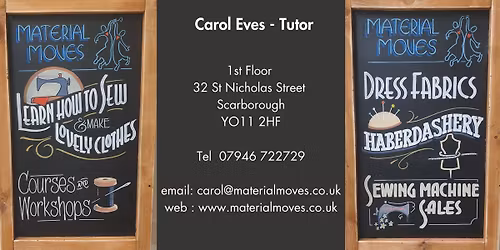 Beginners Dressmaking Course.Learn how to make clothes,  the pro way.