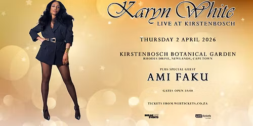 Karyn White live at Kirstenbosch Garden