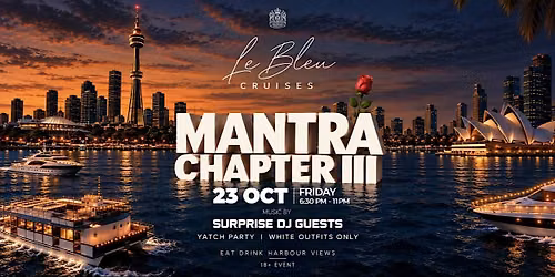 Mantra - Yacht Party. Bollywood & Beyond