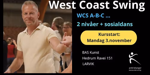 West Coast Swing 4 ukers kurs Larvik