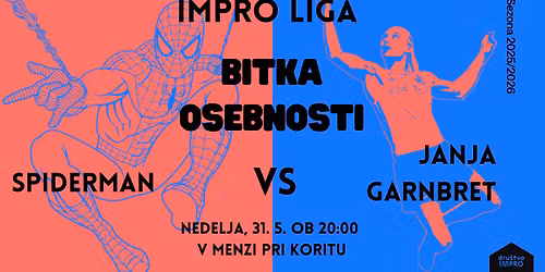 Impro liga: Bitka osebnosti - Janja Garnbret vs Spiderman