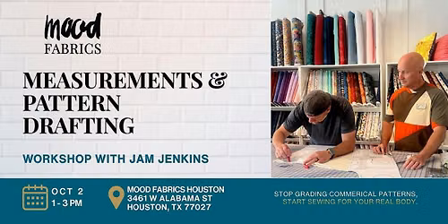 Measurements & Pattern Drafting Course with Jam Jenkins