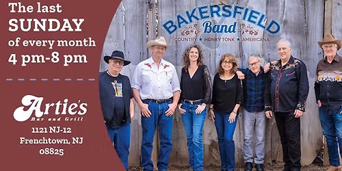 Bakersfield Band LIVE at Artie's - the last Sundays of every month! 