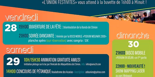 LA GRANDE FÊTE DE L'UNION EST DE RETOUR !