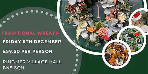 Traditional Christmas Wreath Workshop & Festive Sharing Boards