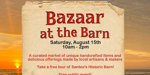 Bazaar at the Barn
