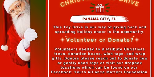 Panama City, FL Toy Drive (Nov 1st-Dec 7th)
