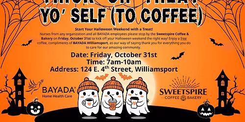 Trick or Treat Coffee Event for Nurses