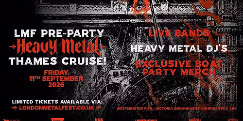 LMF Pre-Party - Heavy metal river cruise
