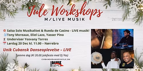 Workshops med Live Musik (Salsa Solo musikalitet & Rueda de Casino)