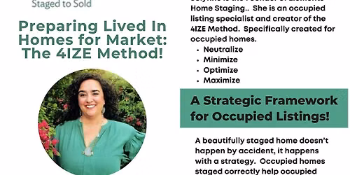 Preparing Lived In Homes for Market: The 4IZE Method!