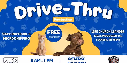 Drive-Thru Pet Vaccinations & Microchipping Event 