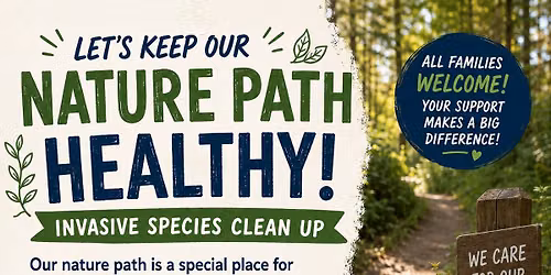 Invasive Species Clean-up on Nature Path