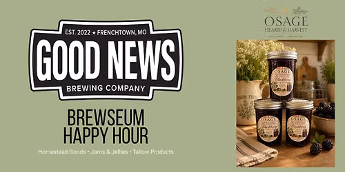 Brewseum Happy Hour Featuring Osage Hearth & Harvest