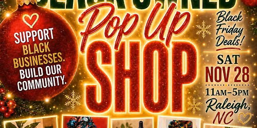 Raleigh Black-Owned Pop Up Shop!