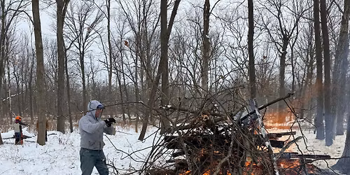 Somme Woods brush cutting & burning