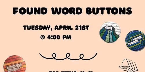 Meador Teen: Found Word Buttons