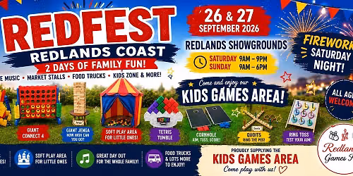 REDLANDS GAMES HIRE - FUN ZONE - REDFEST 
