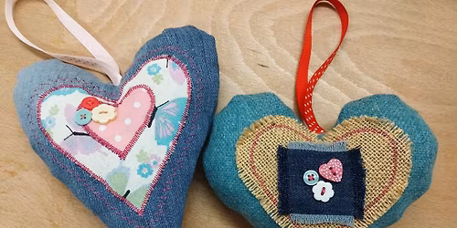 Making Applique Fabric Hearts