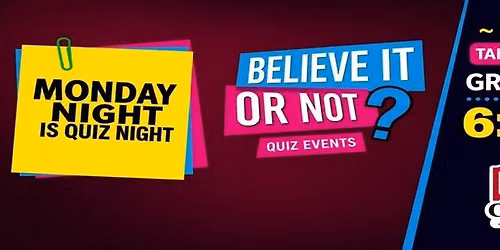 Monday nights quiz night 