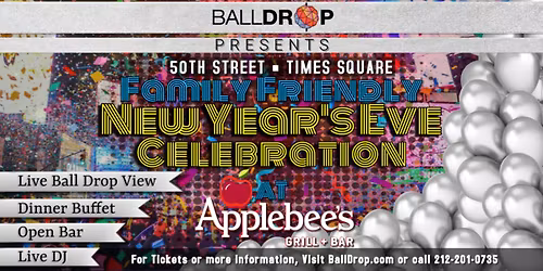 Applebees on 50th NYC New Year's Eve