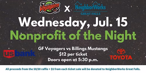 Nonprofit of the Night -Voyagers Game