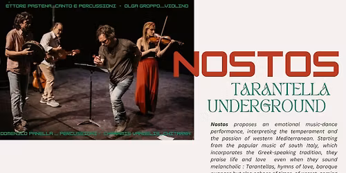  NOSTOS TARANTELLA UNDERGROUND! SOUTH ITALY 