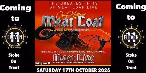 Maet live Meat Loaf tribute band live Eleven Stoke on trent