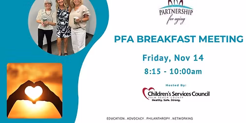 Partnership For Aging Breakfast Meeting