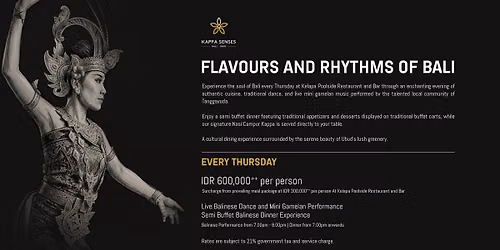 FLAVOURS AND RHYTHMS OF BALI