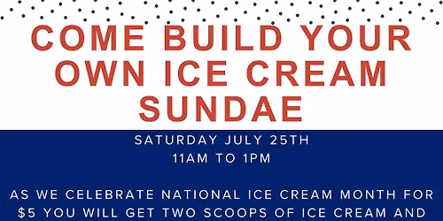 Build Your Own Ice Cream Sundae
