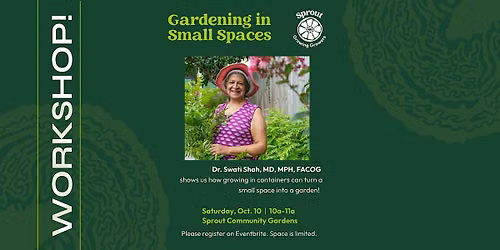 Gardening in Small Spaces Workshop