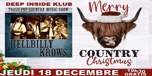 HellBilly Krows en ap\u00e9ro concert de No\u00ebl \u00e0 19h30