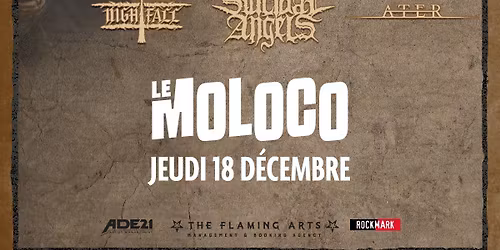 POSSESSED + TERRORIZER + SUICIDAL ANGELS + NIGHTFALL + ATER \u2022 Le Moloco \u00e0 Audincourt (25)