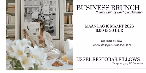 Business Brunch Deventer Pillows Luxury Boutique Hotel