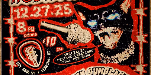 HOTASS HOLIDAY SHOW:  REVEL IN ROT | SATIN BLACK | WARPLOT | IRISH SUNGLASSES | JO JO & THE CLACKERS