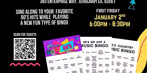 90's Music Bingo Night@ Local Craft Beer Tehachapi