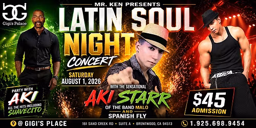 AKI STARR in Concert at Gigi's Latin Soul Night