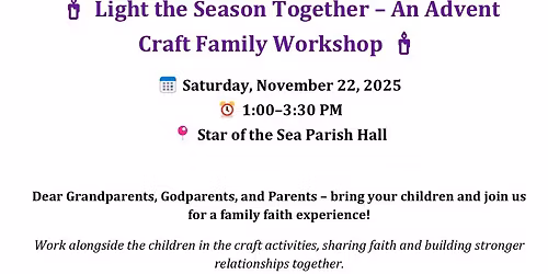 Family Advent craft workshop