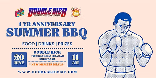 Double Kick One Year Anniversary BBQ