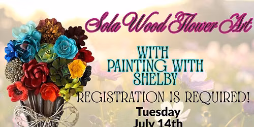 Solo wood flower art